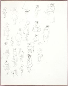 Bez názvu--Figurální studie zezadu od George Elbert Burr