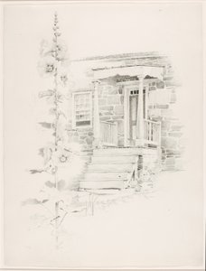 Bez názvu (Hollyhock) od George Elbert Burr