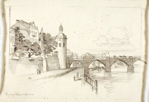 Bez názvu (Starý most přes Moselu) od George Elbert Burr