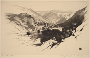 Údolí Lledru, severní Wales (č. 1) od George Elbert Burr
