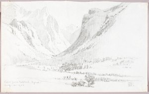 Pohled z Toblachu, Tyrolsko od George Elbert Burr