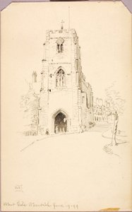West Gate, Warwick od George Elbert Burr
