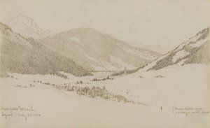 Západně od Toblachu, Tyrolsko od George Elbert Burr