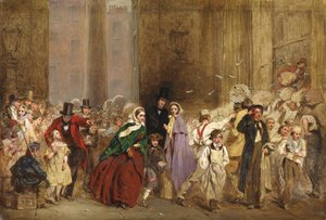 Sketch for the General Post Office, One Minute to Six, 1860