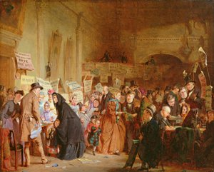Volby sirotka v londýnské taverně, 1865 od George Elgar Hicks