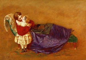 Dobrou noc, 1863 (olej na papíře) od George Elgar Hicks