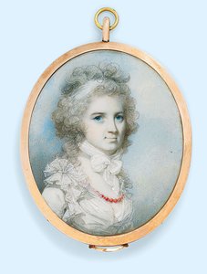 Paní Thomas Graham (rozená Ann Paul) (akvarel na slonovině)