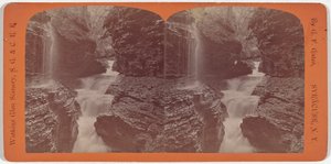 Krajina Watkins Glen, Rainbow Falls a Triple Cascades od George F. Gates