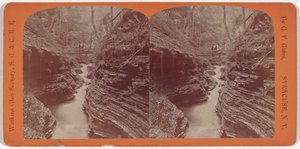 Watkins Glen Scenery, Shadow Gorge,c. 1860 (foto) od George F. Gates
