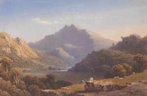 Snowdon z Llyn Nantlle, Severní Wales, 1832. od George Fennel Robson