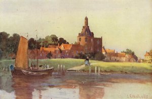 Pohled na město Enkhuizen