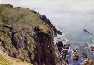 Caerthilian Cove (barevné litho)