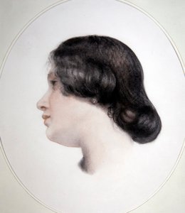 Portrét paní Thoby Prinsepové, kolem roku 1835 (barevné křídy na papíře) od George Frederic Watts