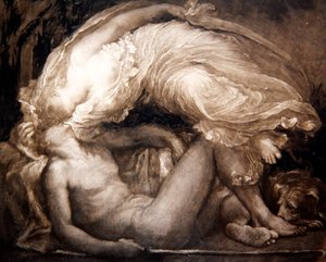 Endymion, vyrytý Frankem Shortem od George Frederick (after) Watts