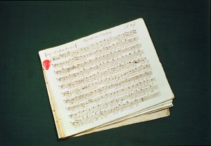 Původní partitura The Messiah