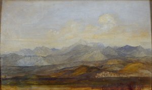 Pohoří Carrara z Pisy, 1845-1846 od George Frederick Watts