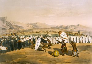 Umpanda Reviewing his Troops at Nonduengi, deska 12 z 