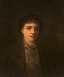 Hlava chlapce (olej na plátně) od George Fuller