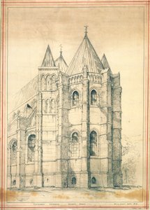 Skica, cca 1860 (papír) od George Gilbert Scott