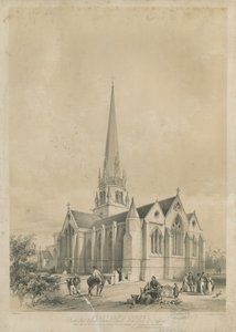 Stafford - Kostel Panny Marie: litografie, nd [c 1841]