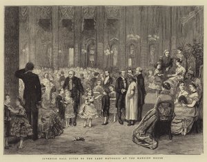Ples pro mládež pořádaný paní starostkou v Panském domě od George Goodwin Kilburne