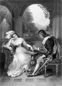 Ilustrace z díla George Gordona Byrona (1788-1824), rytina, z kompletního díla Lorda Byrona od George Gordon Byron