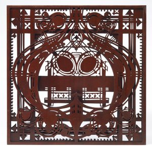 Ornamentale Tafel, aus der Damenlounge und Schreibzimmer, Schlesinger und Mayer Gebäude, Chicago, Illinois von George Grant & Sullivan Louis Henry (1856-1924) Elmslie