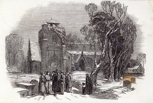 Vánoční ráno: Linton, z "The Illustrated London News", 26. prosince 1846.