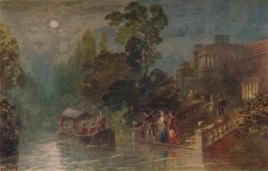 Moonlight: the Terrace, Haddon Hall, 1873, 1935