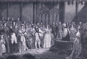 Sňatek královny Viktorie AD 1840 od George Hayter