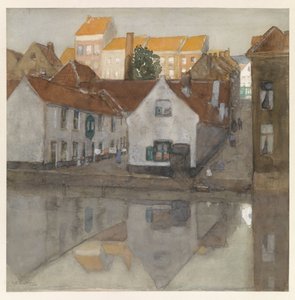 Slum v Gentu od George Hendrik Breitner (signed by artist)