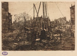 Staveniště, Amsterdam od George Hendrik Breitner