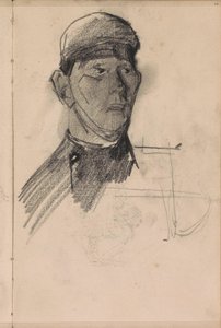 Busta muže s pokrývkou hlavy od George Hendrik Breitner