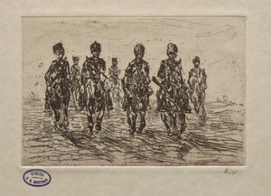 Jezdecká scéna od George Hendrik Breitner
