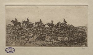 Jezdecká scéna. od George Hendrik Breitner