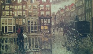 Roh náměstí Leidsche, Amsterdam (olej) od George Hendrik Breitner