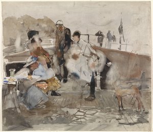 Společnost na lodi od George Hendrik Breitner