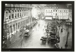 Pohled na bruselské severní nádraží a náměstí Rogier v Bruselu od George Hendrik Breitner