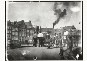 Pohled na Prinsengracht u mostu přes Leidsegracht v Amsterdamu od George Hendrik Breitner