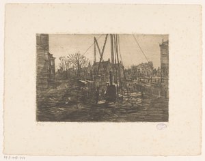 Hromadné práce na Raadhuisstraat v Amsterdamu od George Hendrik Breitner