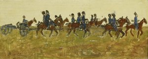 Husaři na manévrech od George Hendrik Breitner