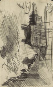 Panoráma města, možná v Amsterdamu od George Hendrik Breitner