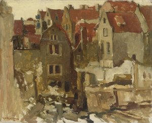 Demolice Grand Bazar de la Bourse na Nieuwendijk, Amsterdam od George Hendrik Breitner