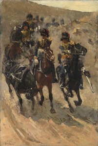 Žlutí jezdci Koňské dělostřelectvo od George Hendrik Breitner
