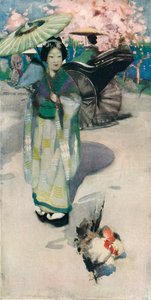 Promenade, Tokio, c1894 od George Henry