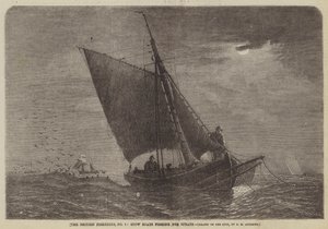 British Fisheries, č. 3, Stow Boats lovící šproty od George Henry Andrews