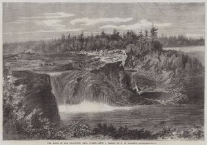 Vodopády Chaudiere, poblíž Quebecu od George Henry Andrews