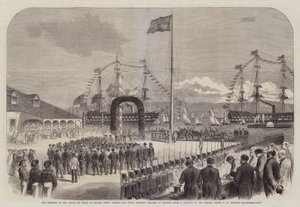 Pokrok prince z Walesu v britské Severní Americe, Jeho královská Výsost přistává v Halifaxu