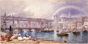 Pohled na Newcastle upon Tyne (barva těla) od George Henry Andrews