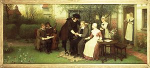 Andrew Marvell (1621-78) na návštěvě svého přítele Johna Miltona (1608-74)